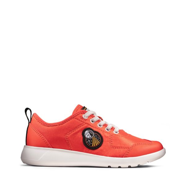 Clarks Girls Scape Sonar Kid Casual Shoes Orange | CA-836259